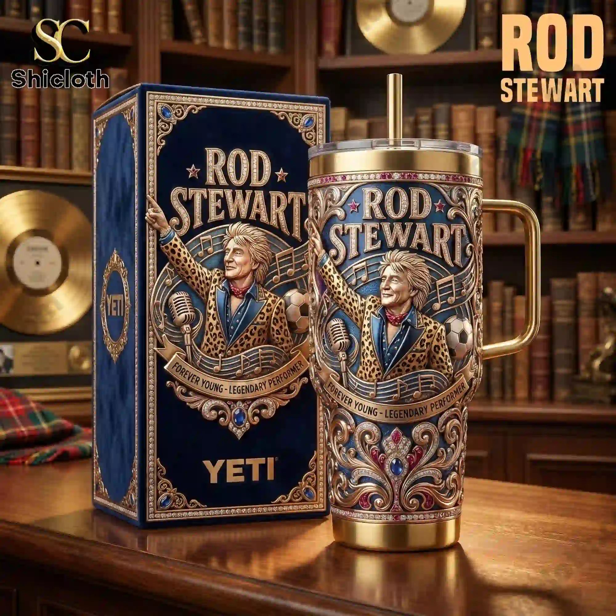 Rod Stewart Forever Young Musical Tribute Edition 40oz Tumbler