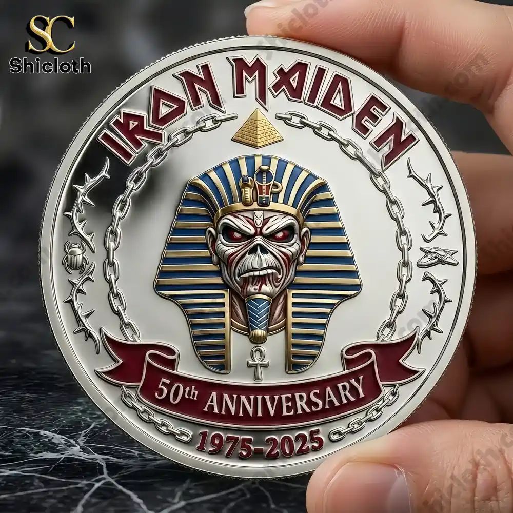 The Trooper Iron Maiden 50th Anniversary Commemorative Coin