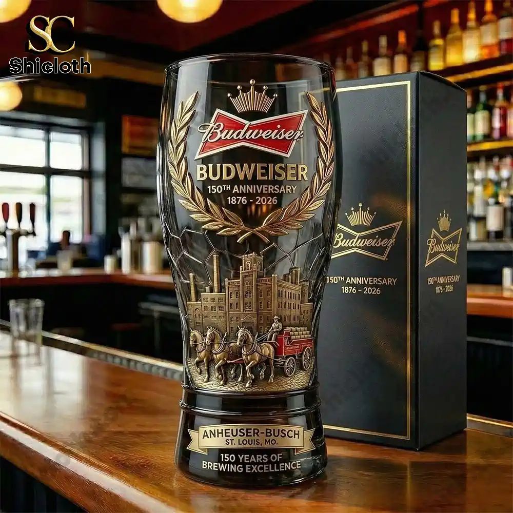 Budweiser 150Th Anniversary Limited Edition 1876 2026 Pilsner Beer Glass