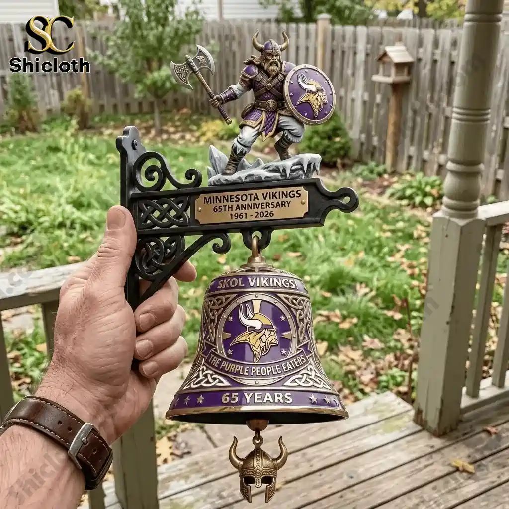 Minnesota Vikings 65th Anniversary Commemorative Wall Bell