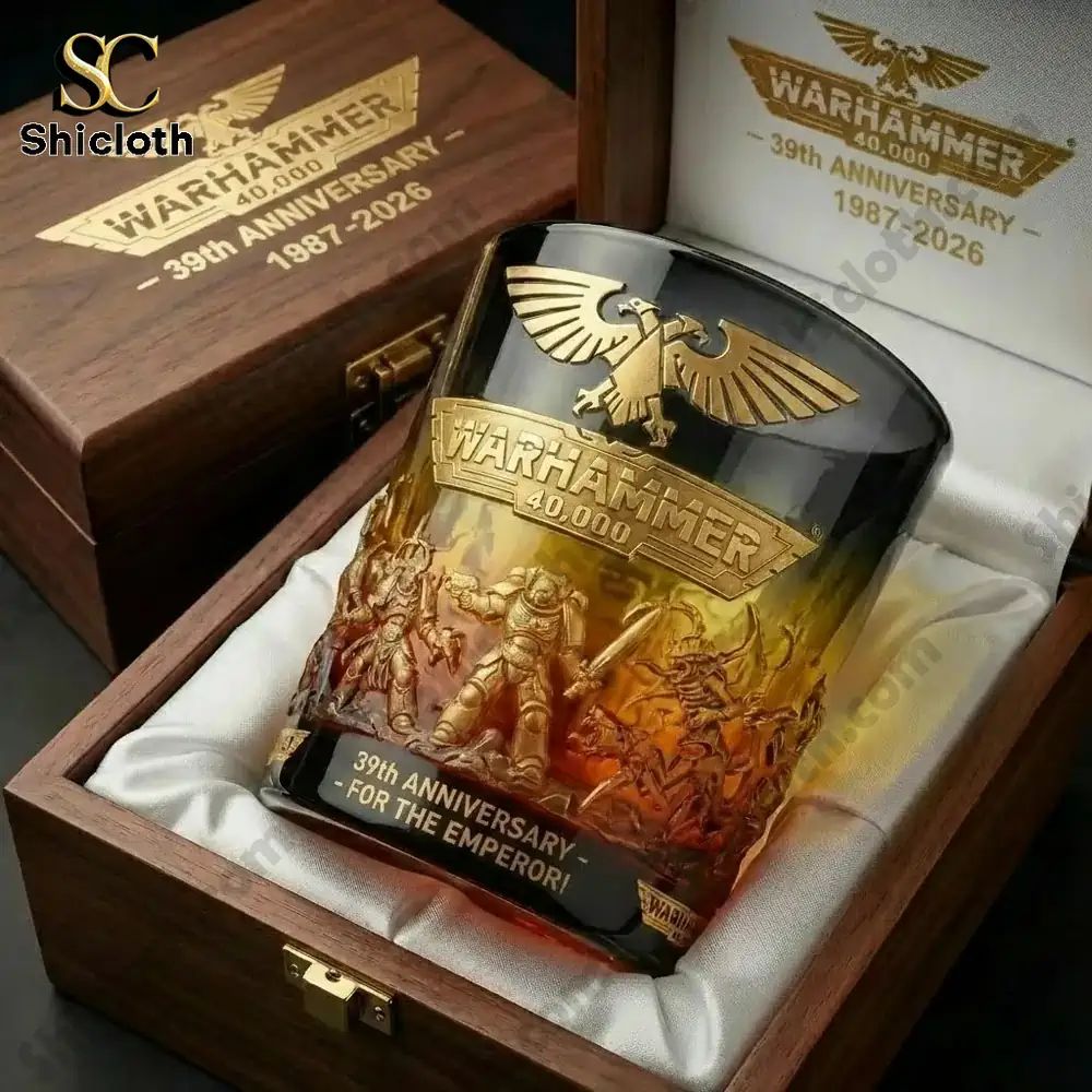 Warhammer 40,000 39th Anniversary For The Emperor Commemorative Glass