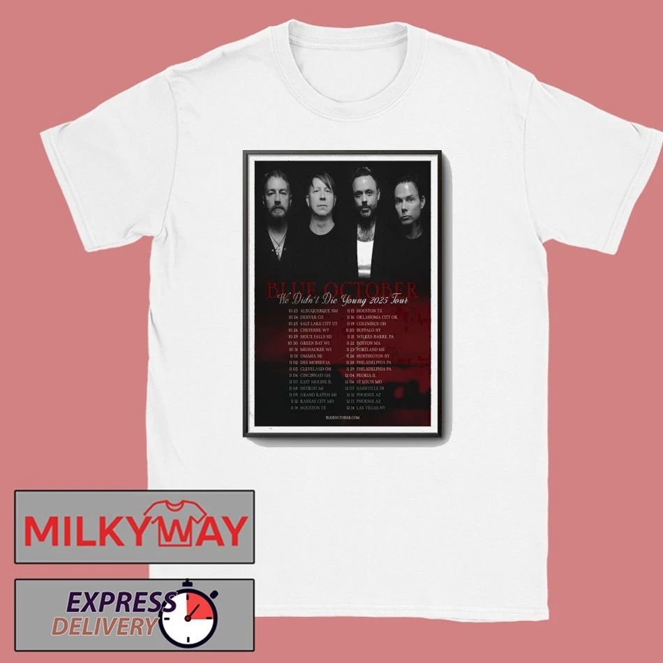 Blue October Fall Tour 2025 Poster shirt