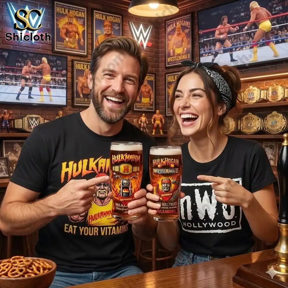 Wrestling Legends Signature Collector Beer Glass