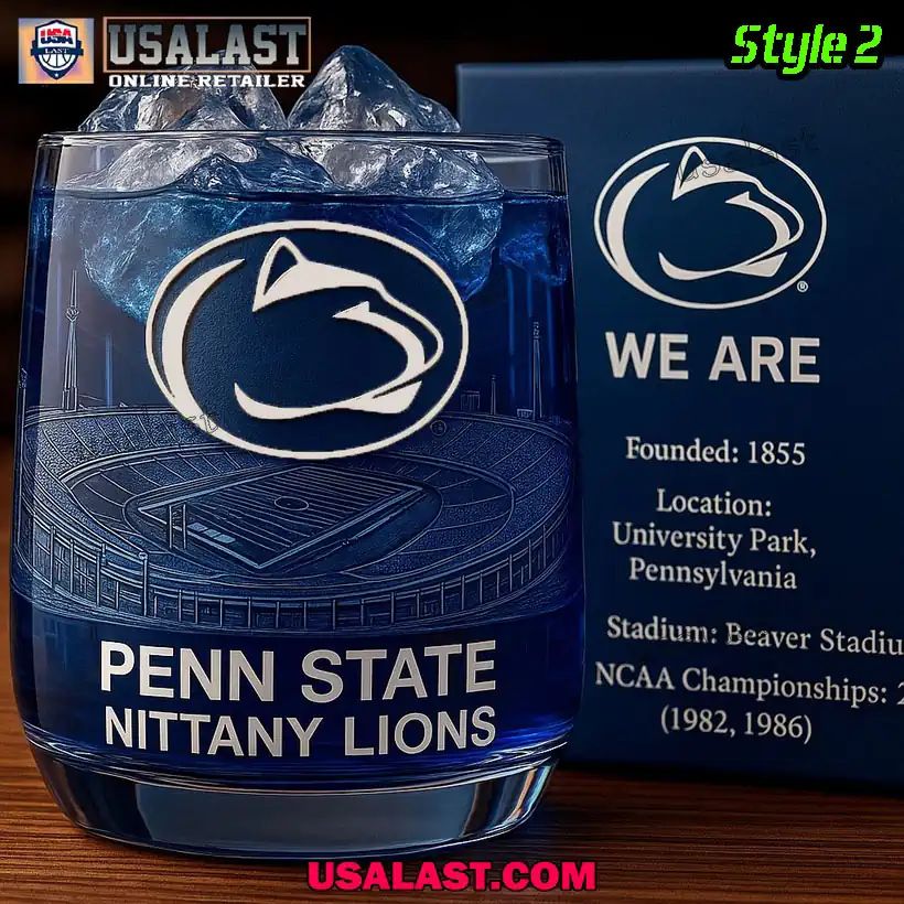 Penn State Nittany Lions 138th Anniversary Wine Glass