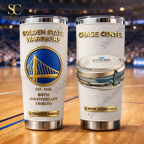 2026 Golden State Warriors 80th Anniversary Tumbler