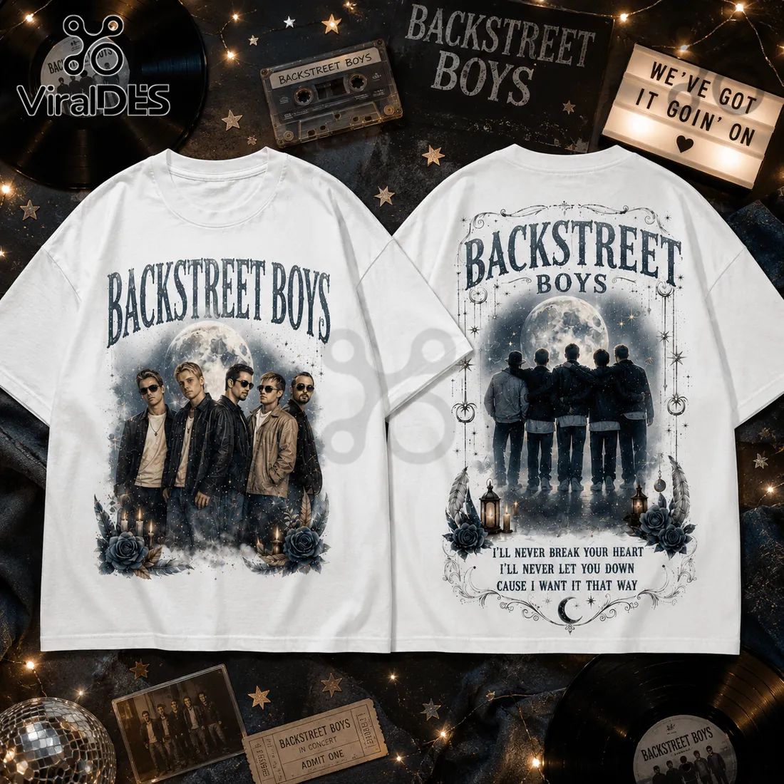 Backstreet Boys Vintage Style Oversized T-Shirt