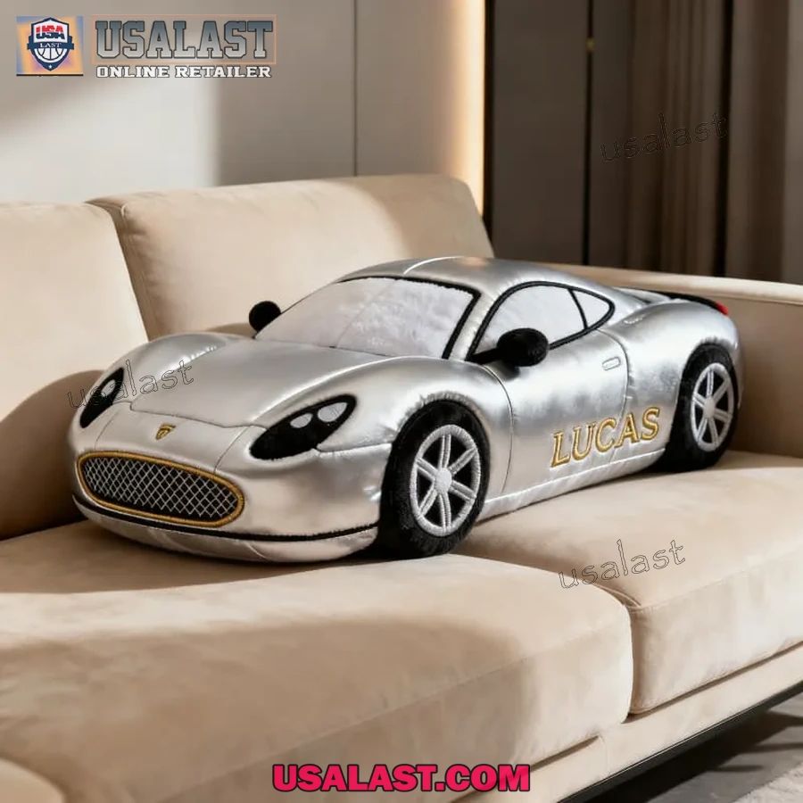 Personalized Luxury Sedan Plush Pillow