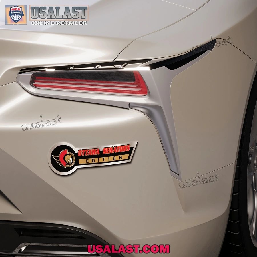 Ottawa Senators Edition 3D Engraved Car Name Emblem