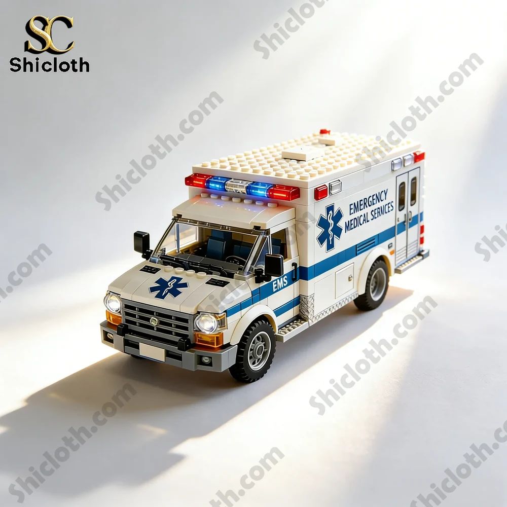 Emergency Rescue Ambulance Brick Set Honor the Heroes Who Save Lives