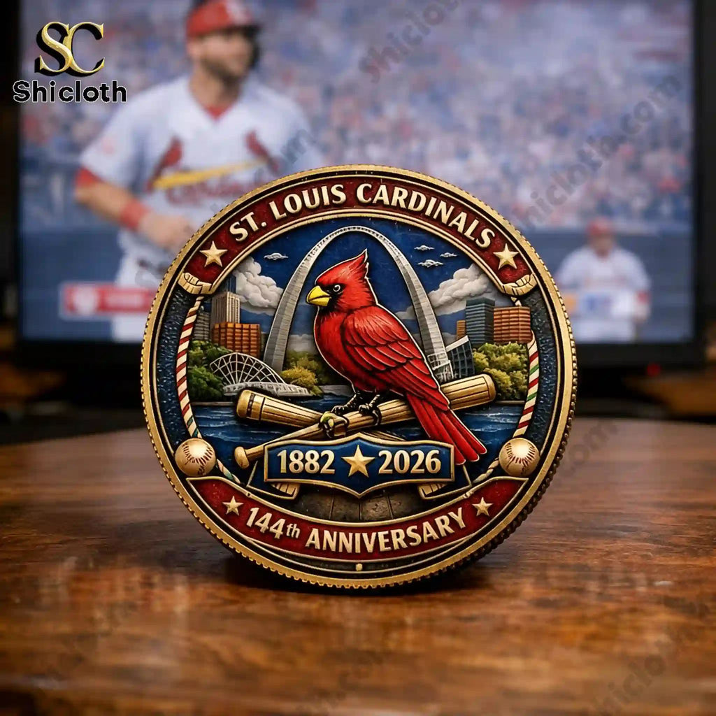 St. Louis Cardinals_ 144 Years of Baseball Legacy Commemorative Coin