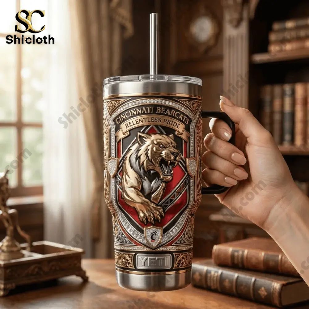 Cincinnati Bearcats Relentless Pride Luxury 40oz Tumbler