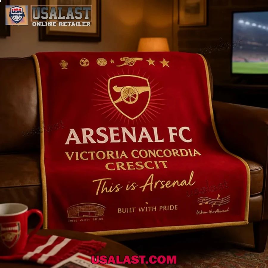 Arsenal FC The Gunners Match Day Blanket