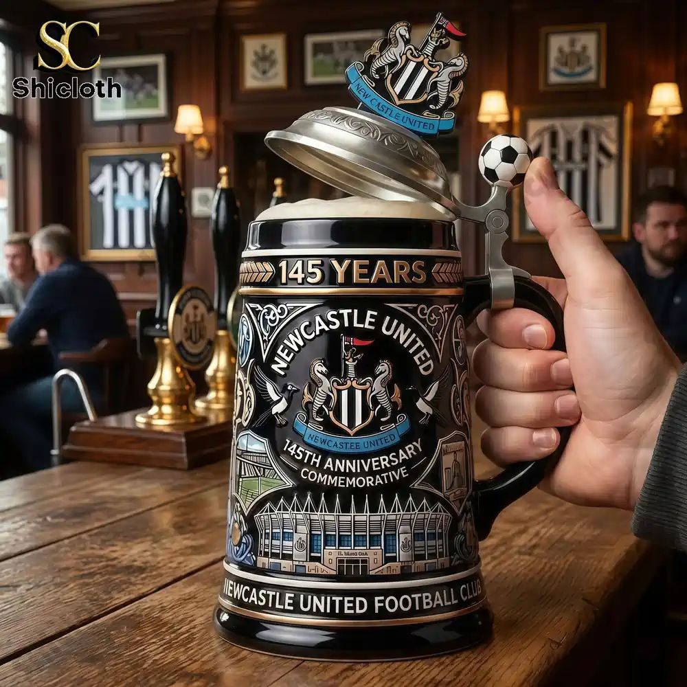Newcastle United 145th Anniversary Commemorative Collector Beer Stein