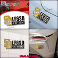 San Diego Padres Edition Engraved Car Name Badge