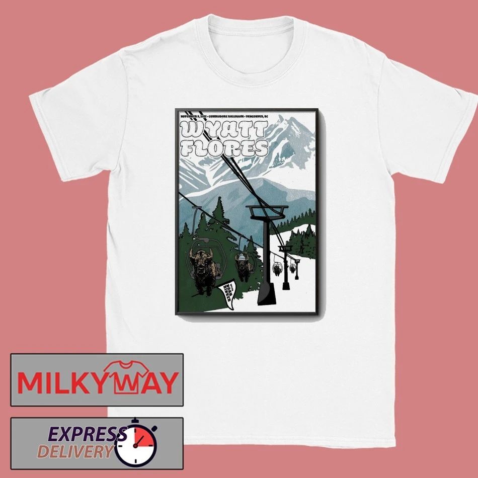 Wyatt Flores Nov 8 2025 Commodore Ballroom Vancouver BC Poster shirt