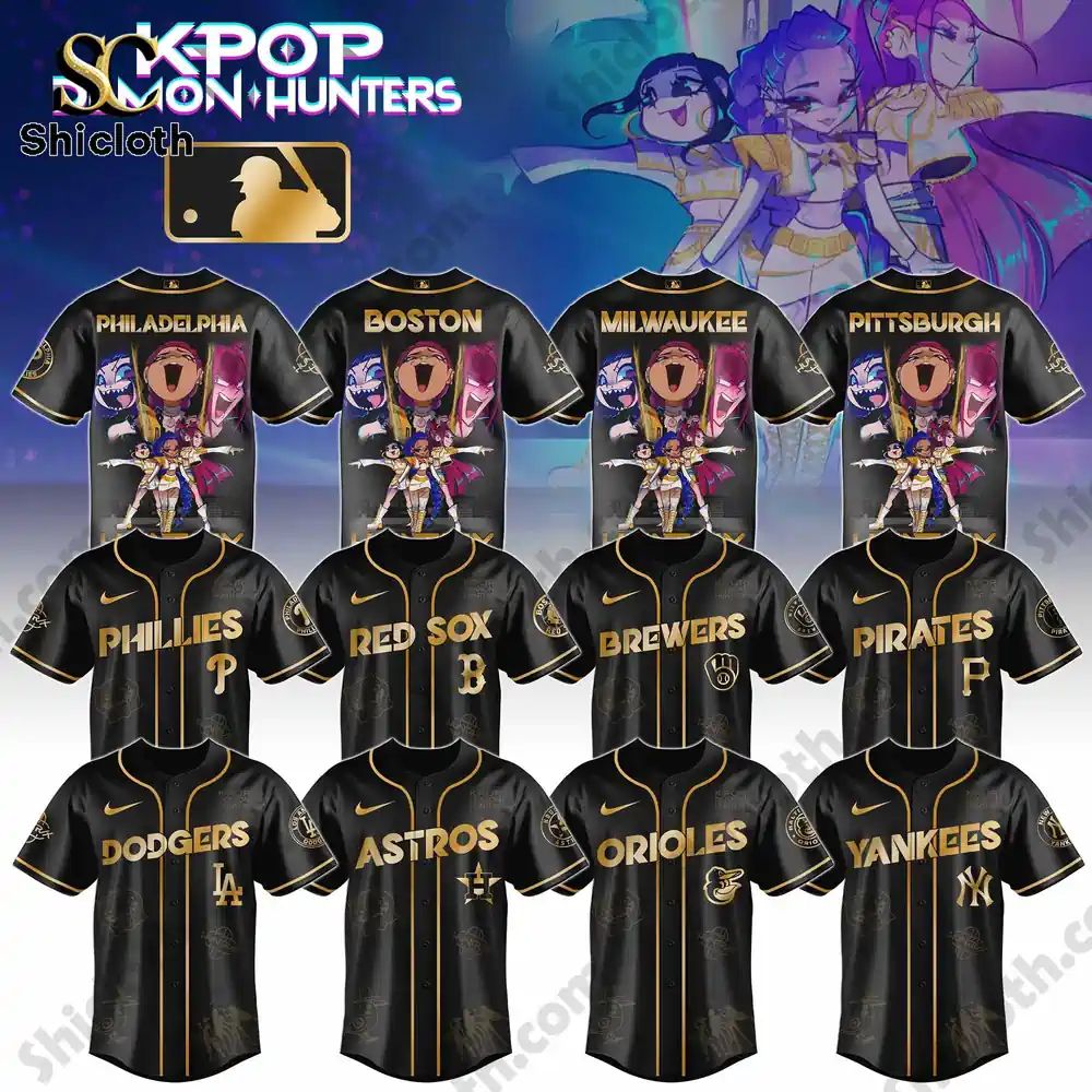 ALL TEAM MLB x “Golden” Kpop Hunter Demon Jersey