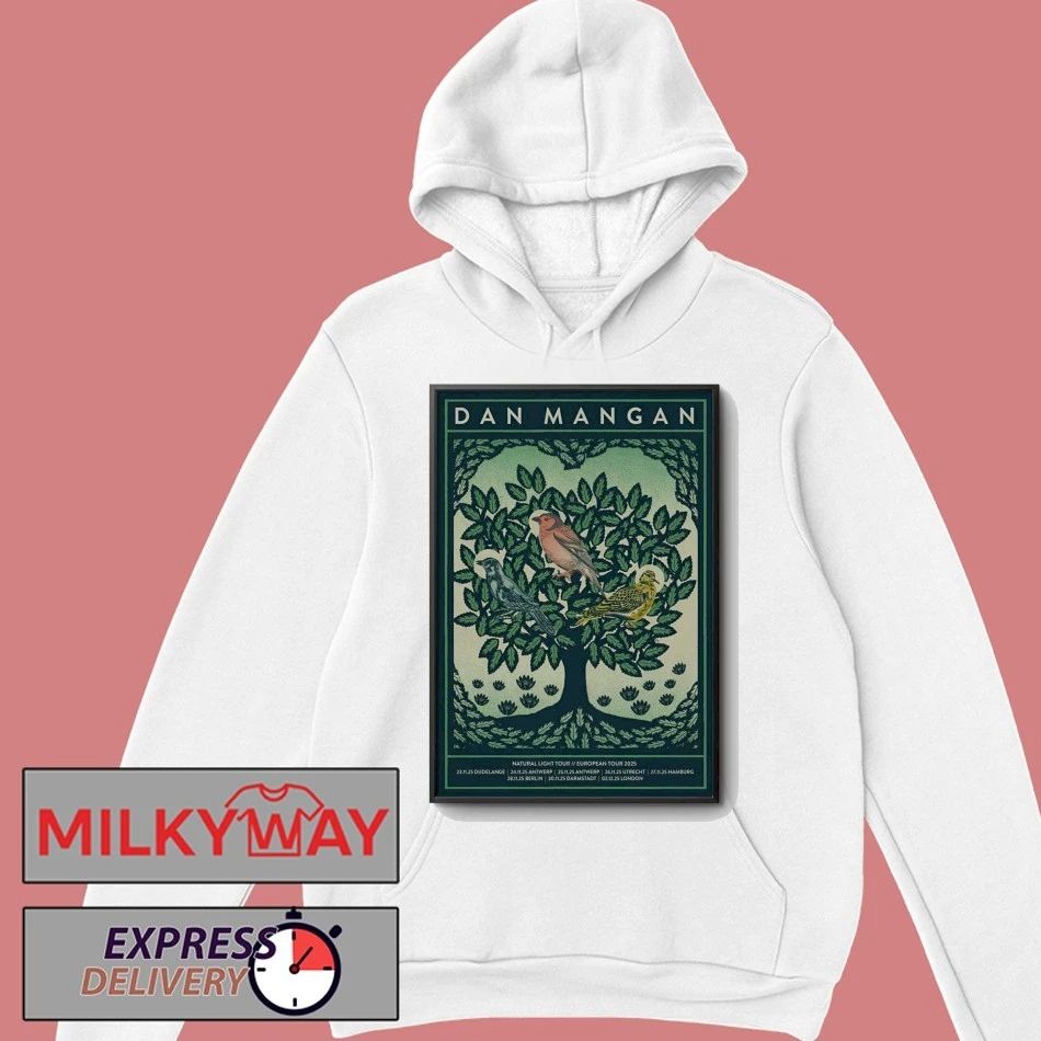 Dan Mangan Natural Light 2025 European Shows Poster shirt