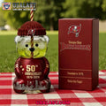 Tampa Bay Buccaneers 50th Anniversary Collectible Bear Glass Cup