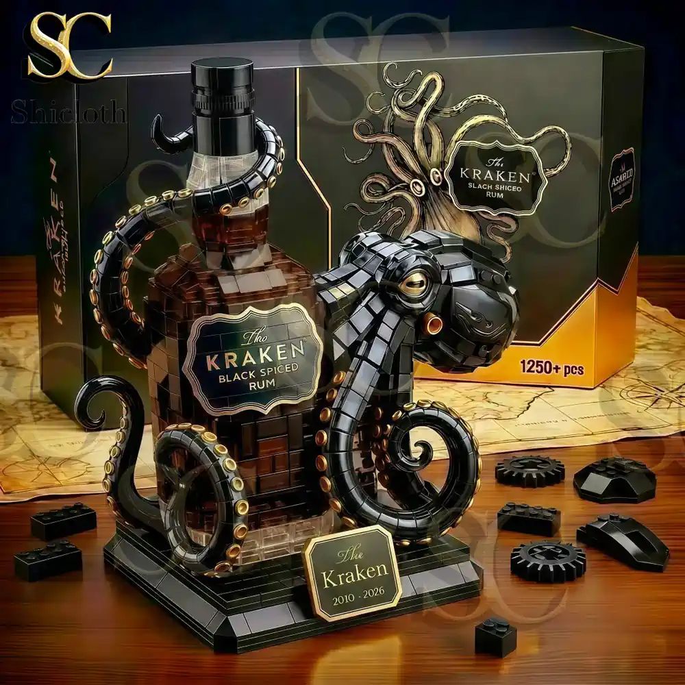 The Kraken Black Spiced Rum Building Set