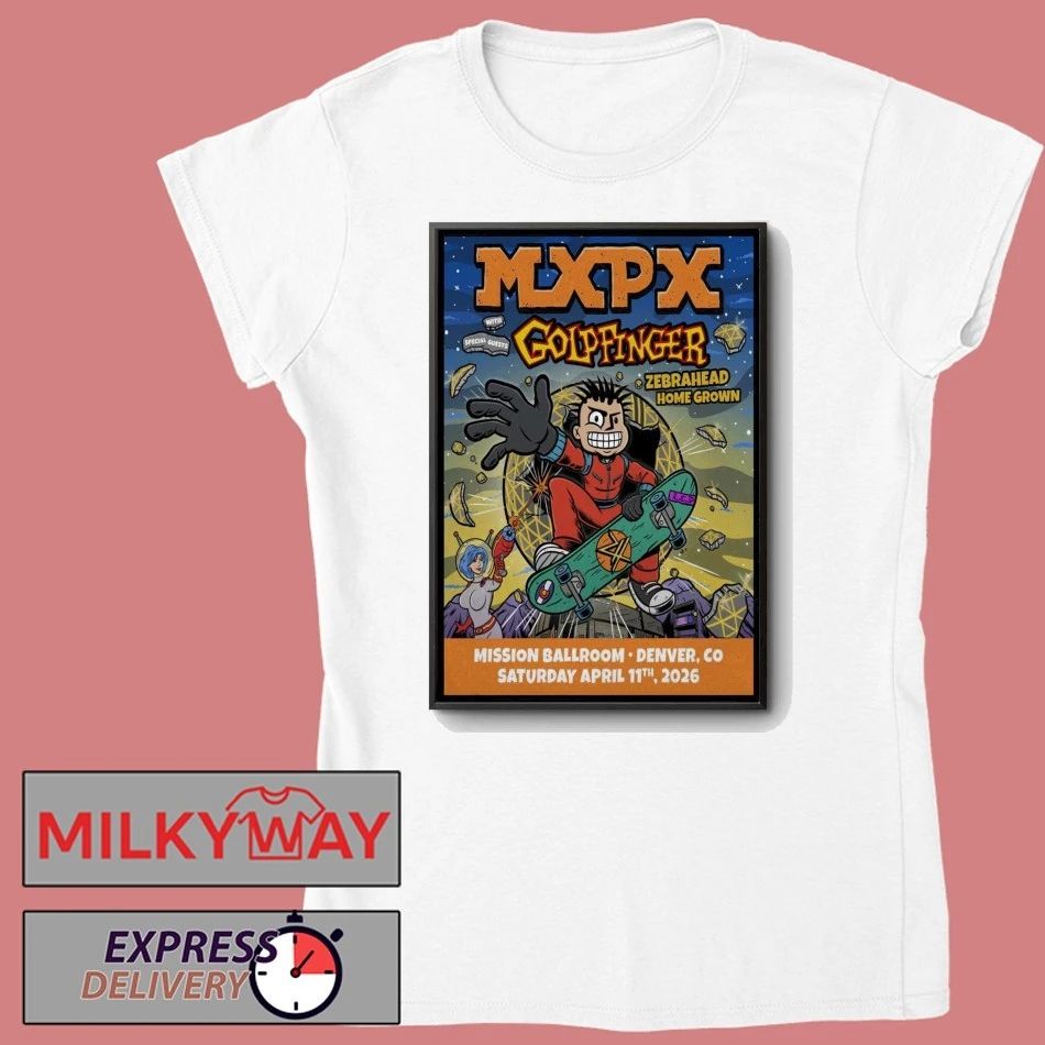 MXPX Mission Ballroom in Denver CO Apr 11 2026 Poster shirt
