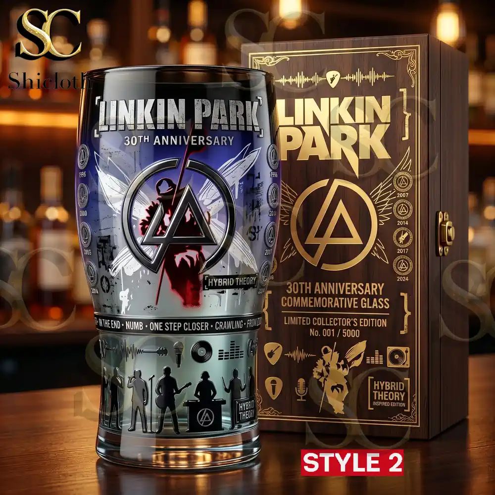 Linkin Park 30th Anniversary Collector Beer Glass