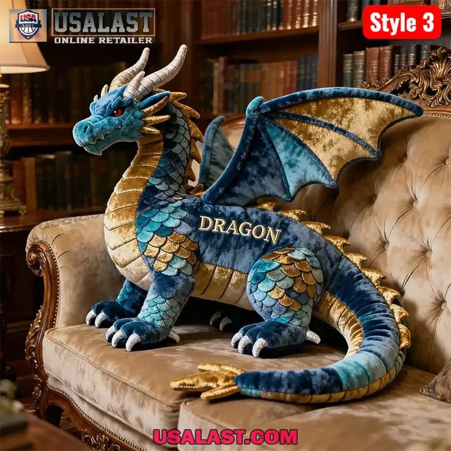 Personalized Dragon Custom Shape Plush Pillow