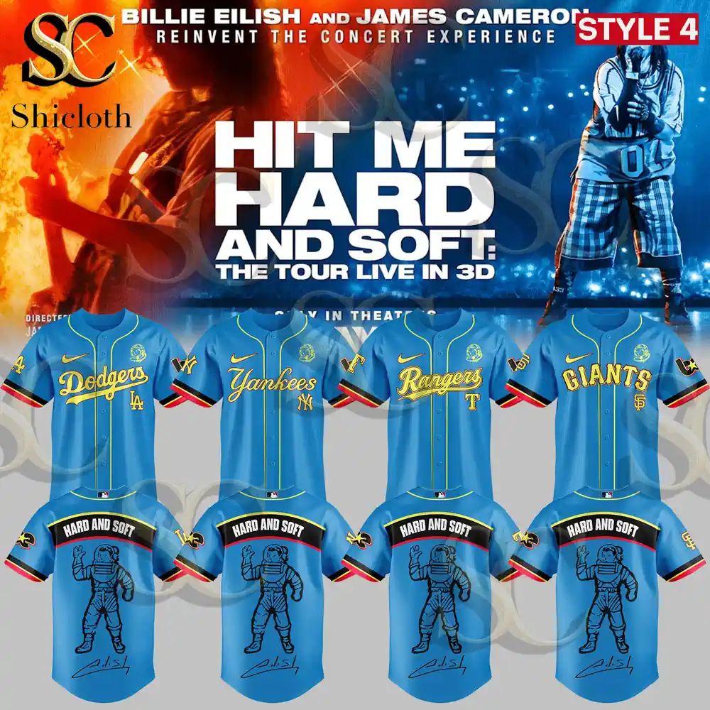 All Mlb Team X Billie Eilish Hit Me Hard And Soft Tour Edition 2026 Tour Jersey