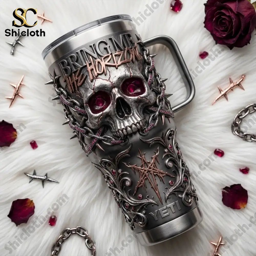 Bring Me The Horizon 40oz Yeti Tumbler With Handle