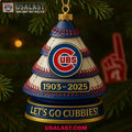 Chicago Cubs 1903-2025 Anniversary Christmas Tree Ornament