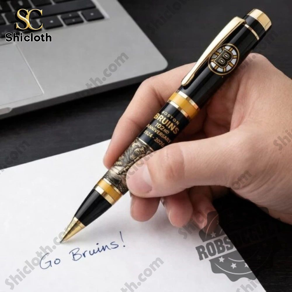 Hockey Team Boston Bruins 102nd Anniversary Pen