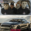Mustang x Horror Movie Characters Car Sunshade, Car Windshield Cover