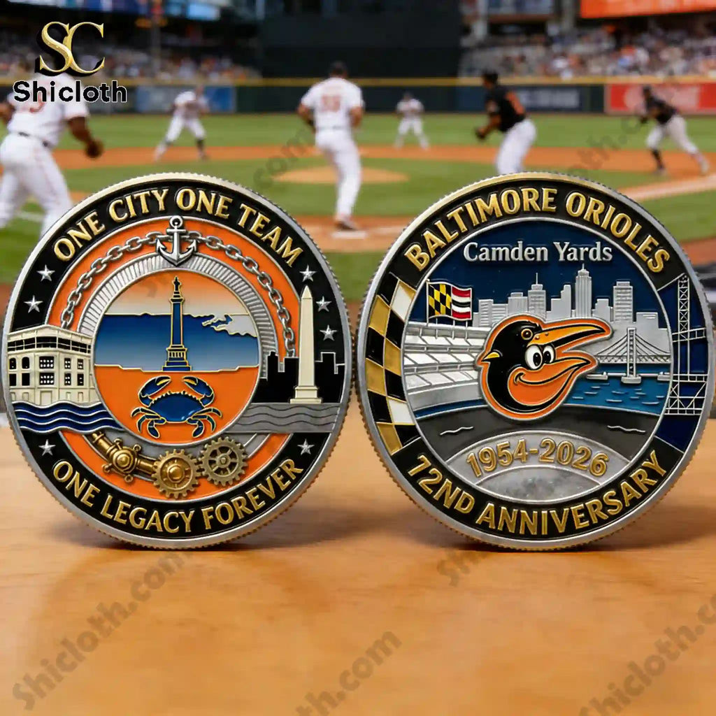 Baltimore Orioles 72nd Anniversary Commemorative Coin