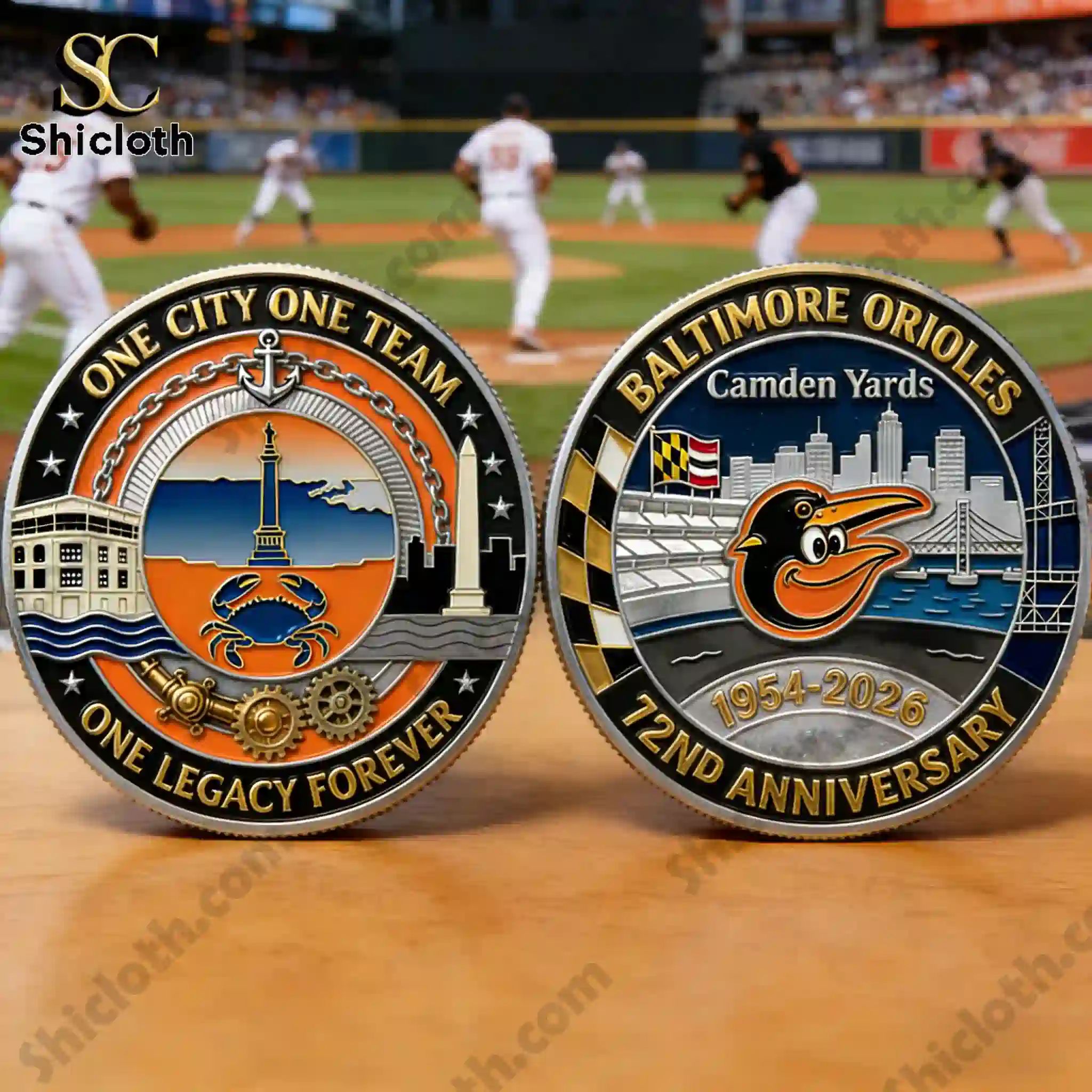 Baltimore Orioles 72nd Anniversary Commemorative Coin