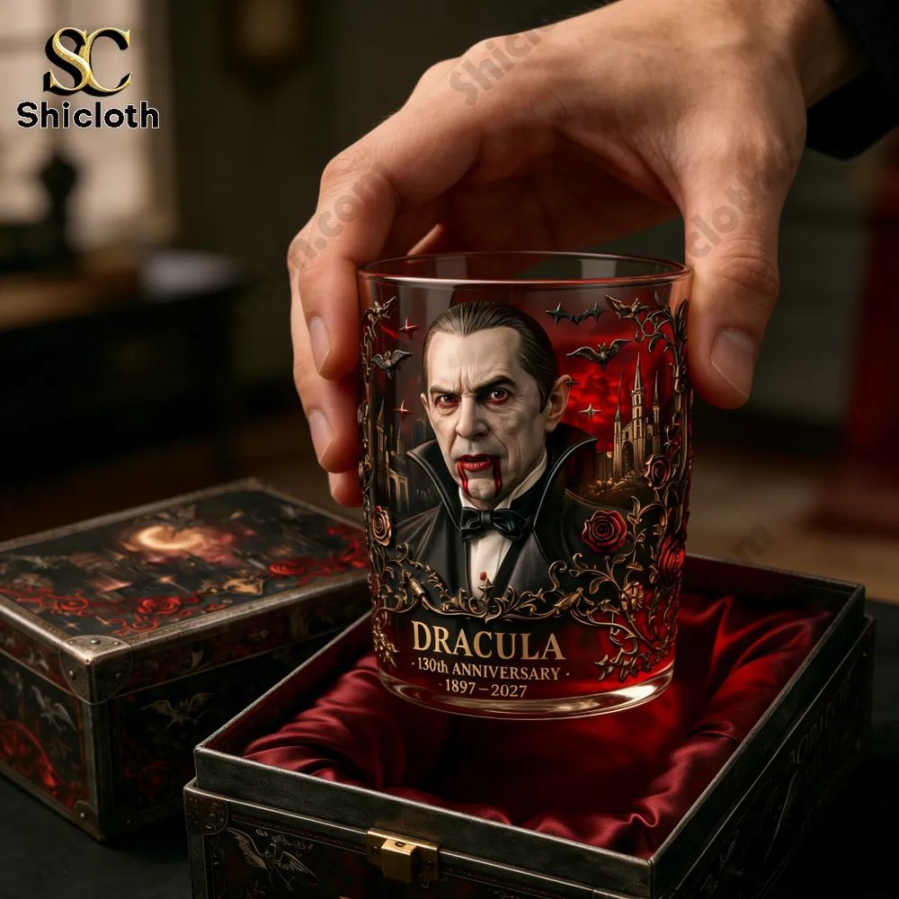 Dracula 130th Anniversary Gothic Whiskey Glass