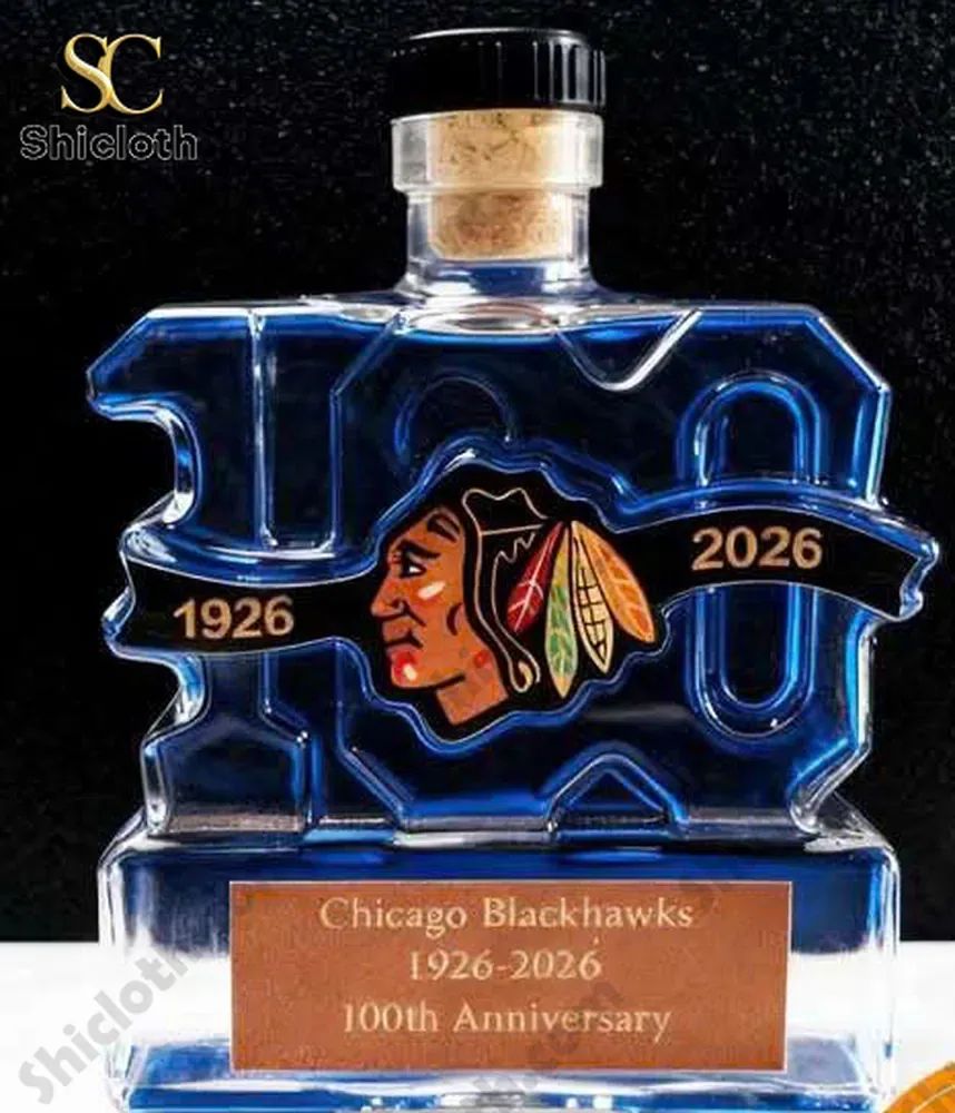 Chicago Blackhawks 100th Anniversary Bottle