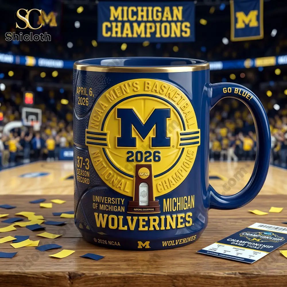 Michigan Wolverines 2026 NCAA National Champions Commemorative Mug