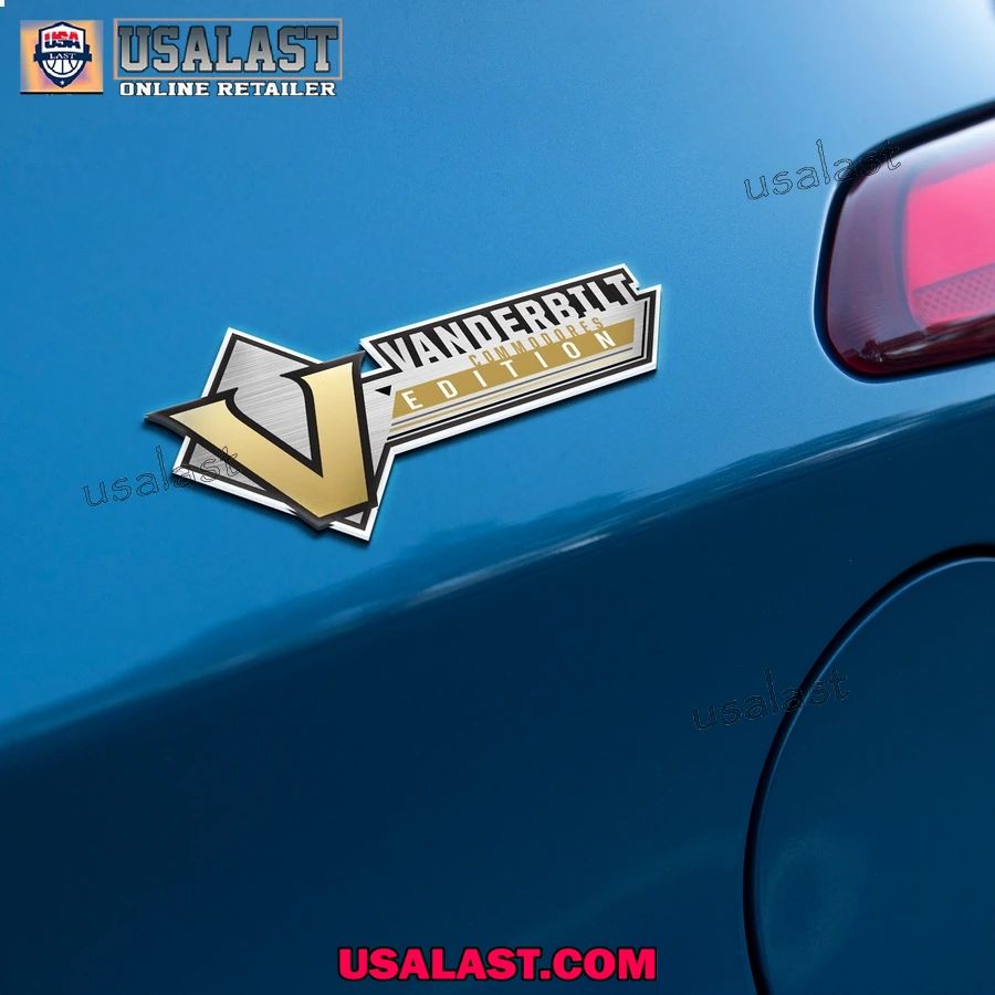 Vanderbilt Commodores Edition 3D Car Badge Sticker