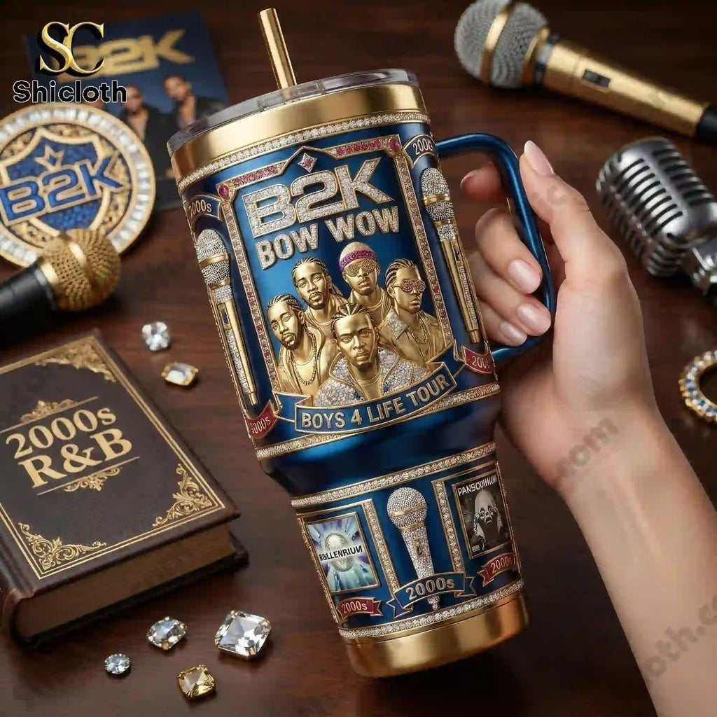 B2K Bow Wow Boys 4 Life Tour Pandemonium 40oz Tumbler With Handle