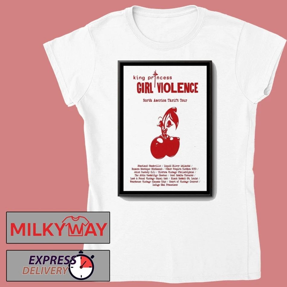 King Princess North America Thrift Tour 2025 Poster shirt