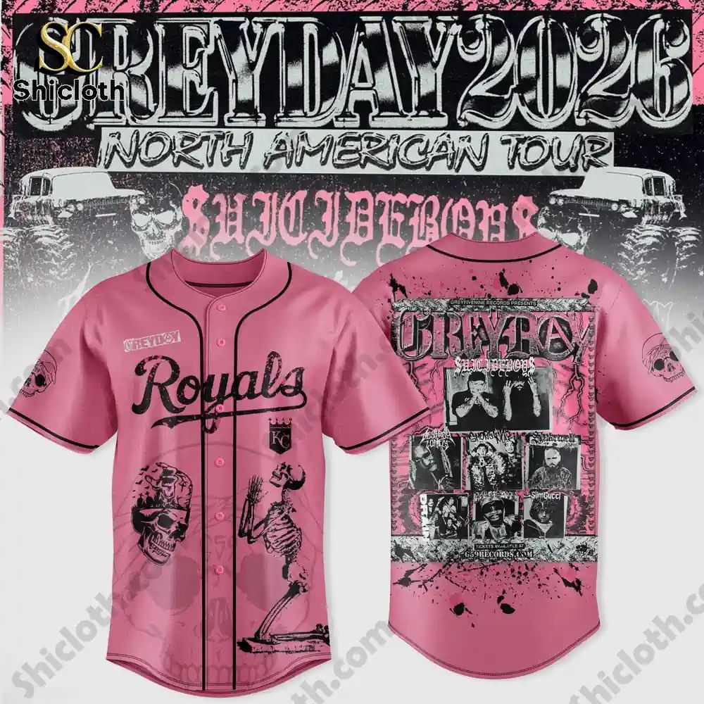 Kansas City Royals X $uicideboy$ Greyday 2026 – North American Tour Jersey
