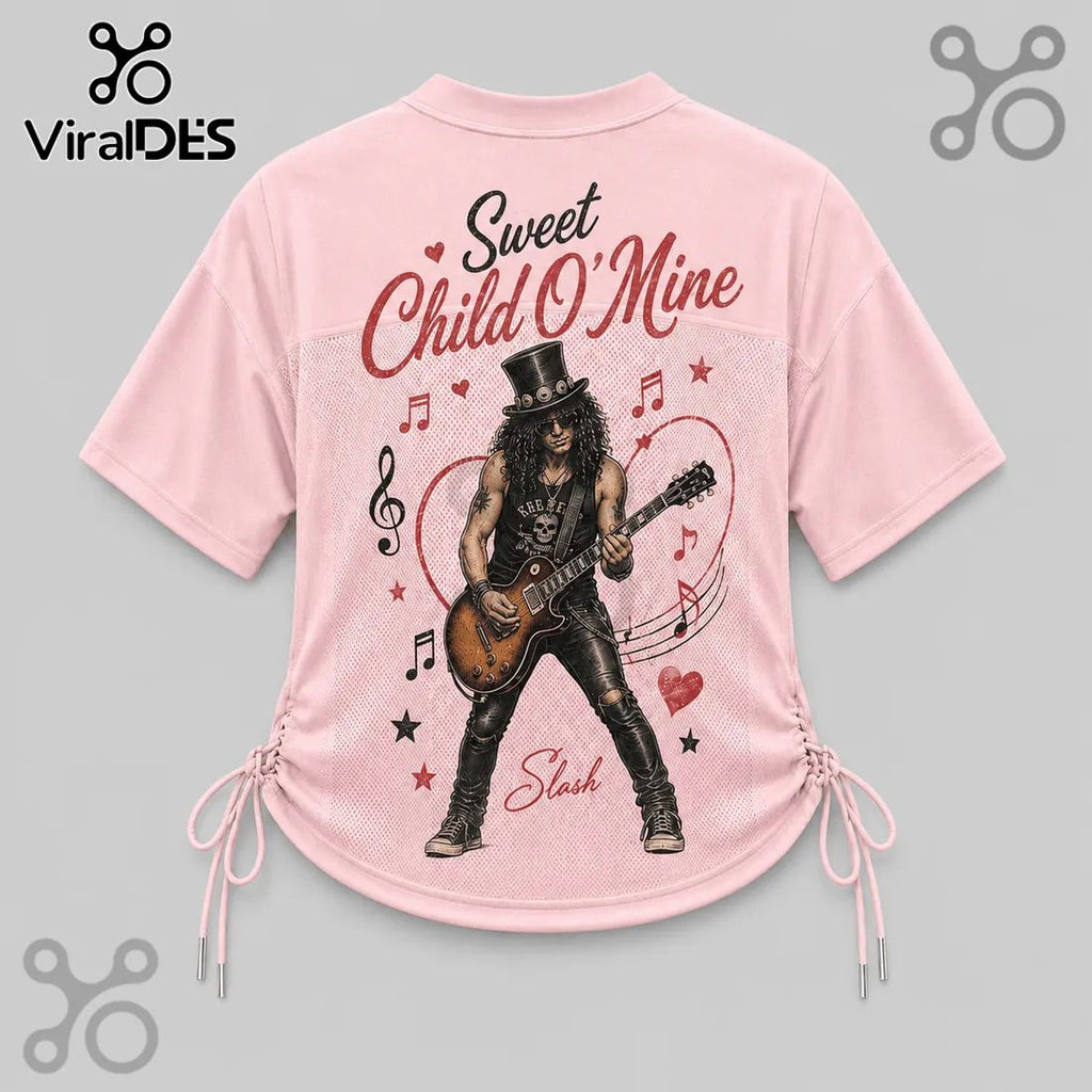 Guns N Roses Sweet Child O Mine Pink Lace-Up Jersey