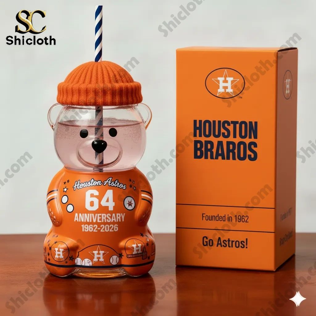 Houston Astros Anniversary Bear Drinkware