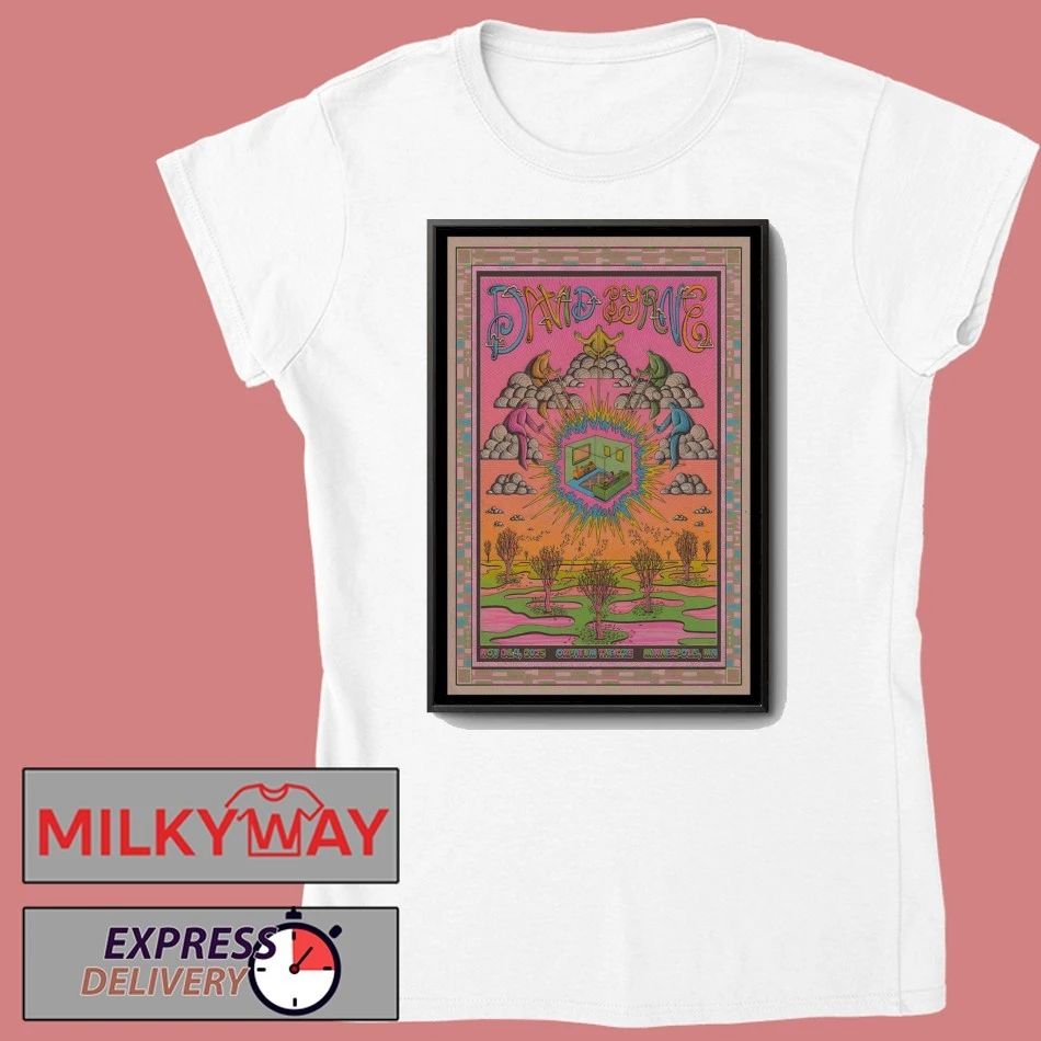David Byrne Tour Minneapolis, Minnesota 2025 Poster shirt