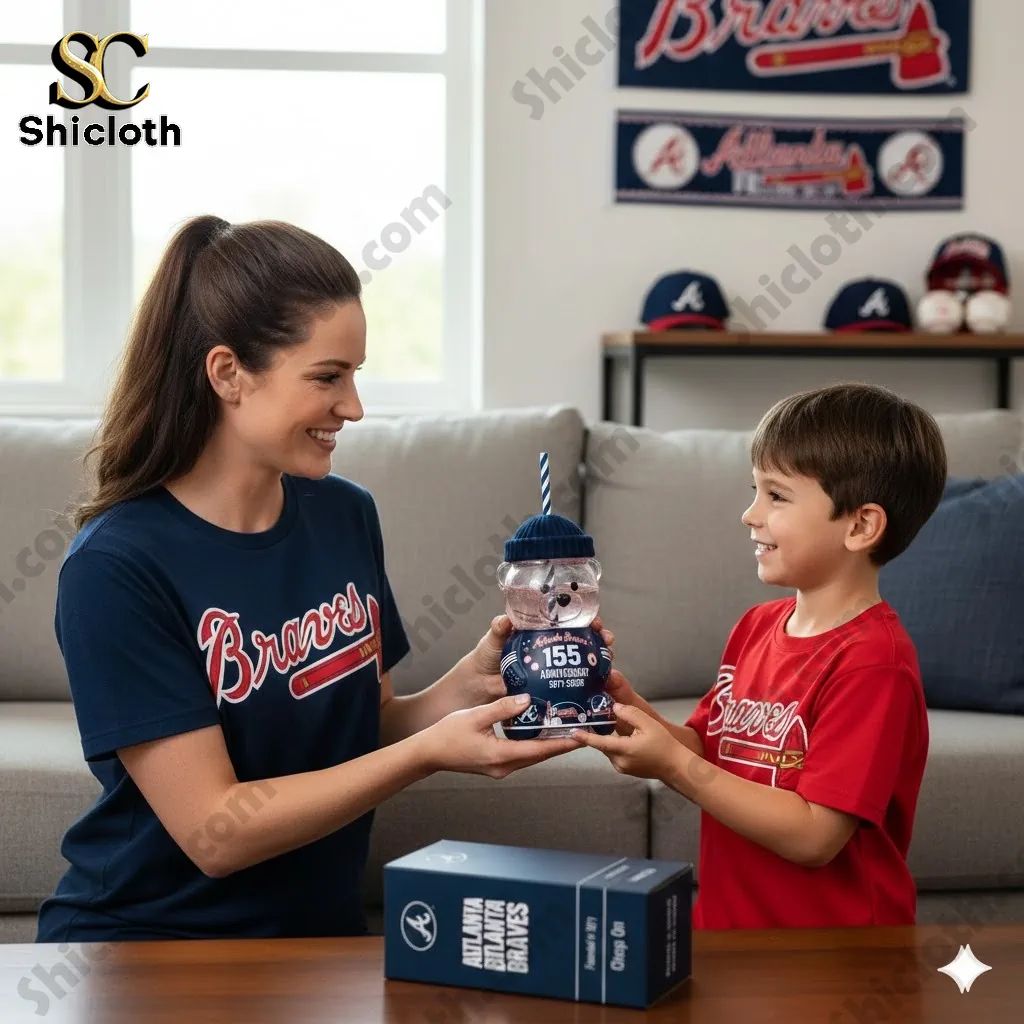 Atlanta Braves Anniversary Bear Drinkware