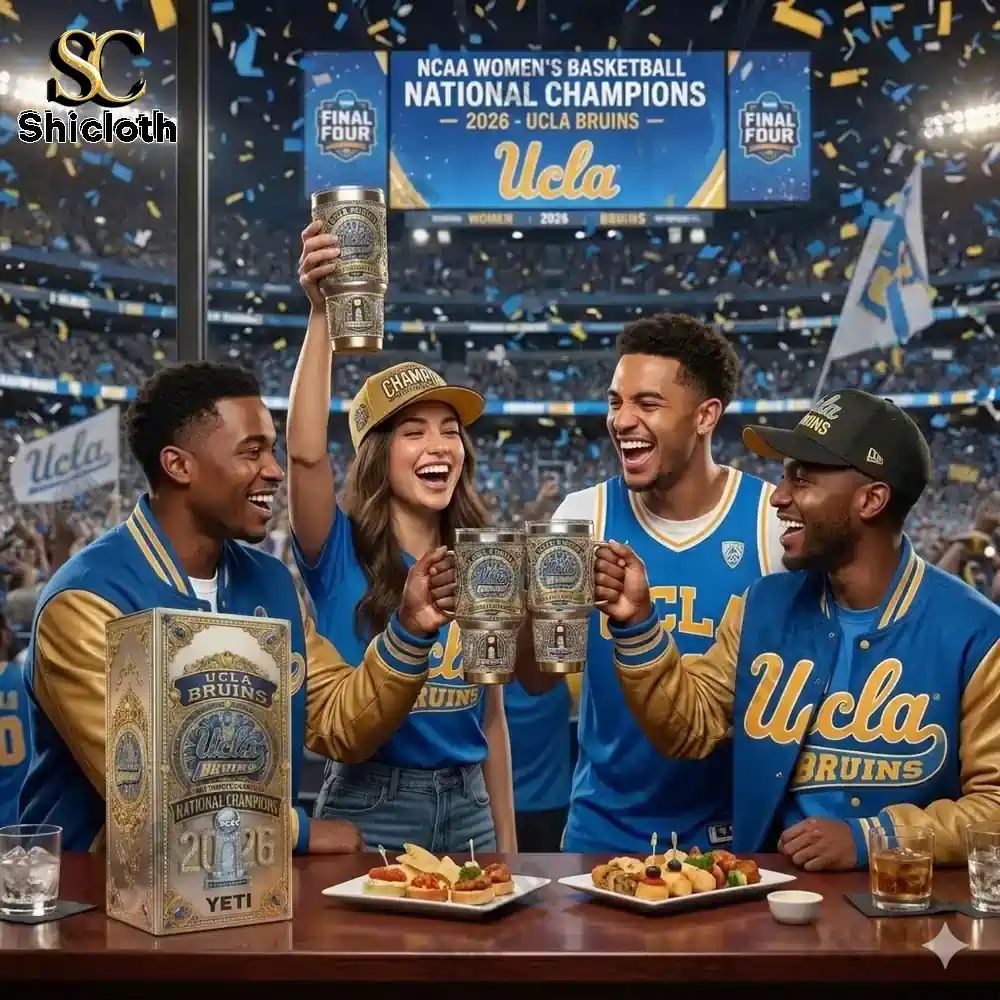 UCLA BRUINS National Champions NCAA 2026 With Handle Yeti Tumbler
