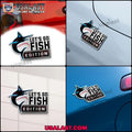 Miami Marlins Edition Engraved Car Name Badge