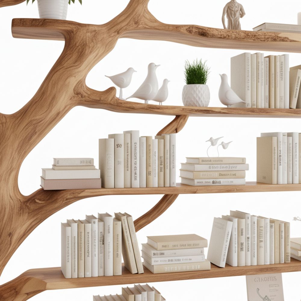 Handcrafted Tree Branch Bookshelf Gift for Book Lovers