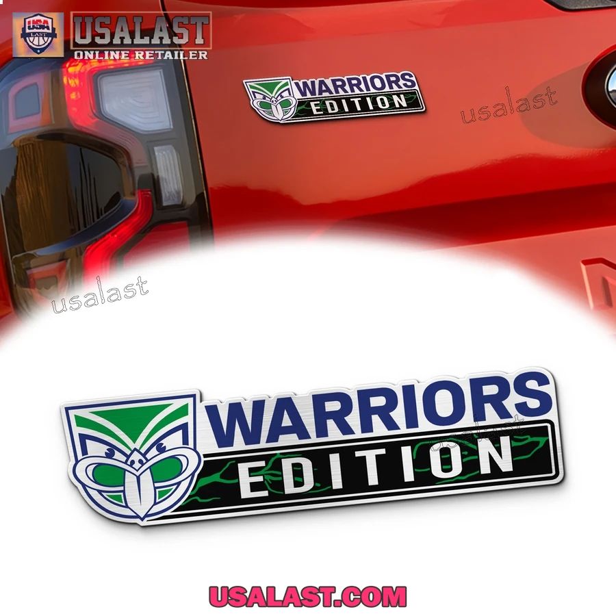 New Zealand Warriors Edition Custom 3D Car Badge Sticker