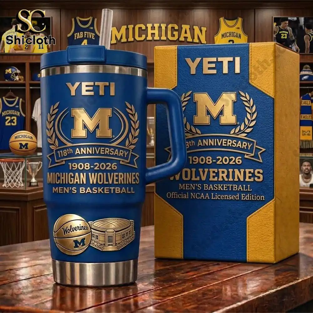 Michigan Wolverines 118th Anniversary Tumbler With Handle