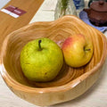 Hand-Carved Natural Wood Freeform Serving Bowl – Organic Elegance